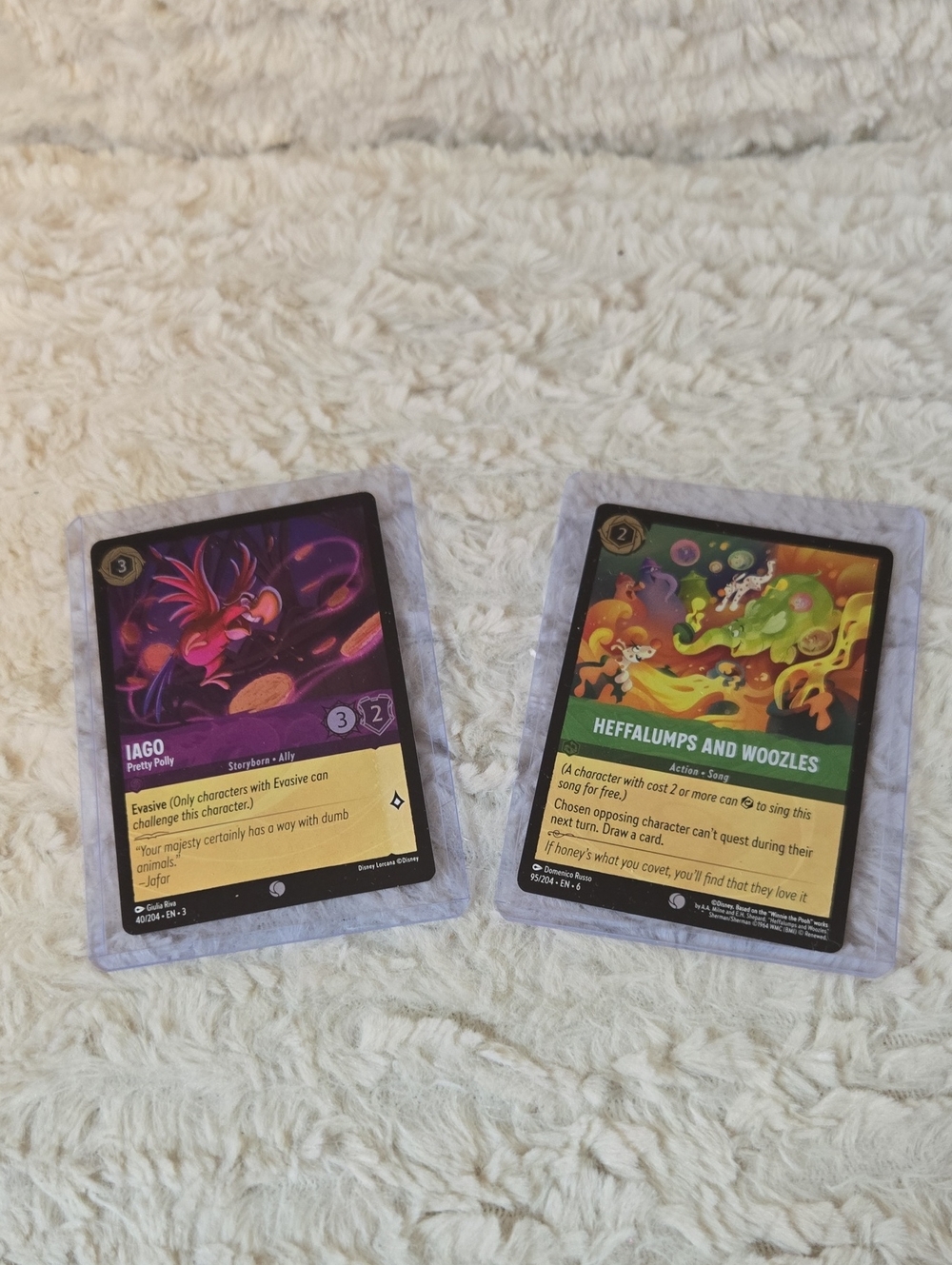 Purple and Green Reptile Toy Cards